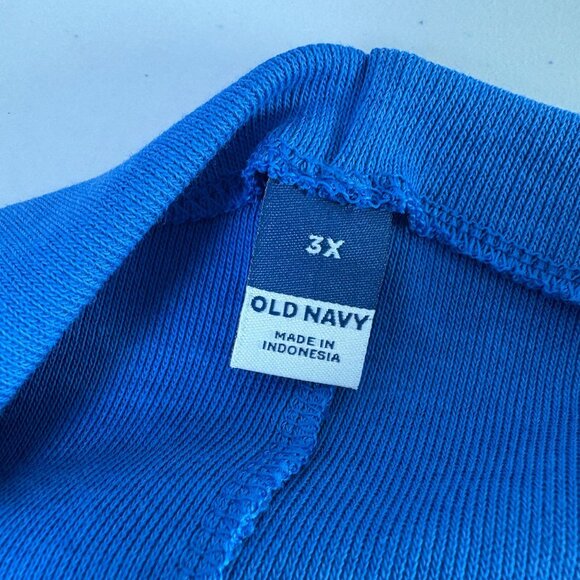 Old Navy Mock Neck Mini Dress Plus Size 3X Blue Sleeveless Minimalist NWT - Picture 4 of 11